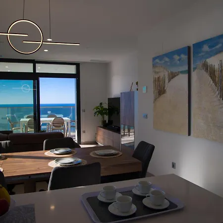 公寓 Sunset Cliffs 10 Poniente Vistas Al Mar 貝尼多姆