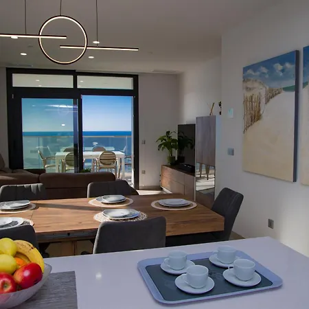公寓 Sunset Cliffs 10 Poniente Vistas Al Mar 貝尼多姆