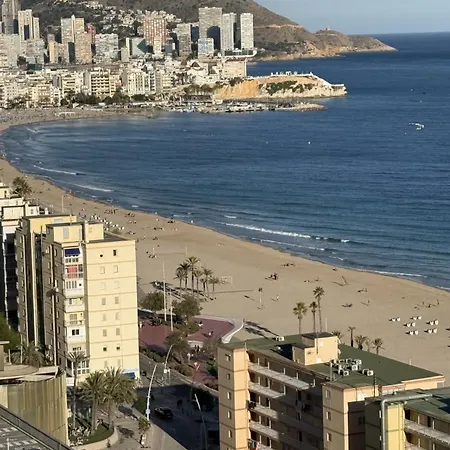 公寓 Sunset Cliffs 10 Poniente Vistas Al Mar 貝尼多姆